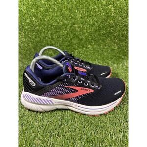 Brooks Adrenaline GTS 22 Women 8.5 Shoe Black Purple Running Sneaker 1203531B080